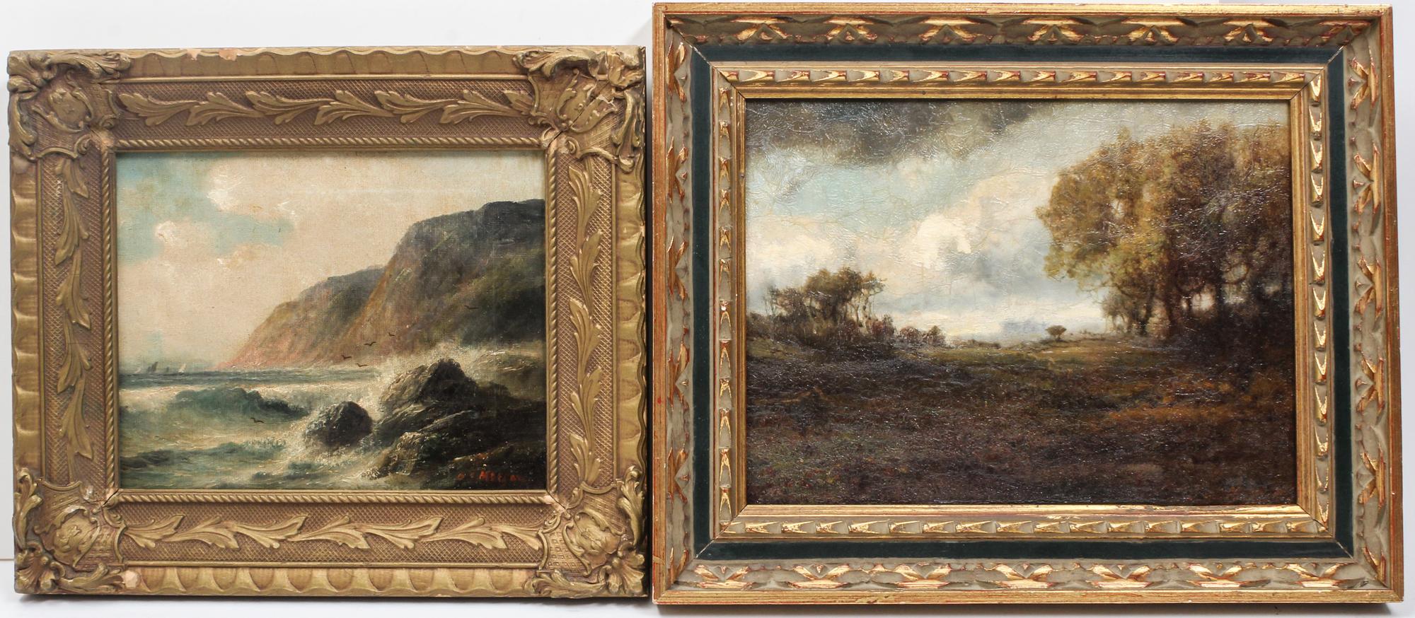 Artist Unknown, (19th century), Shoreline and Forest Scene (two works)