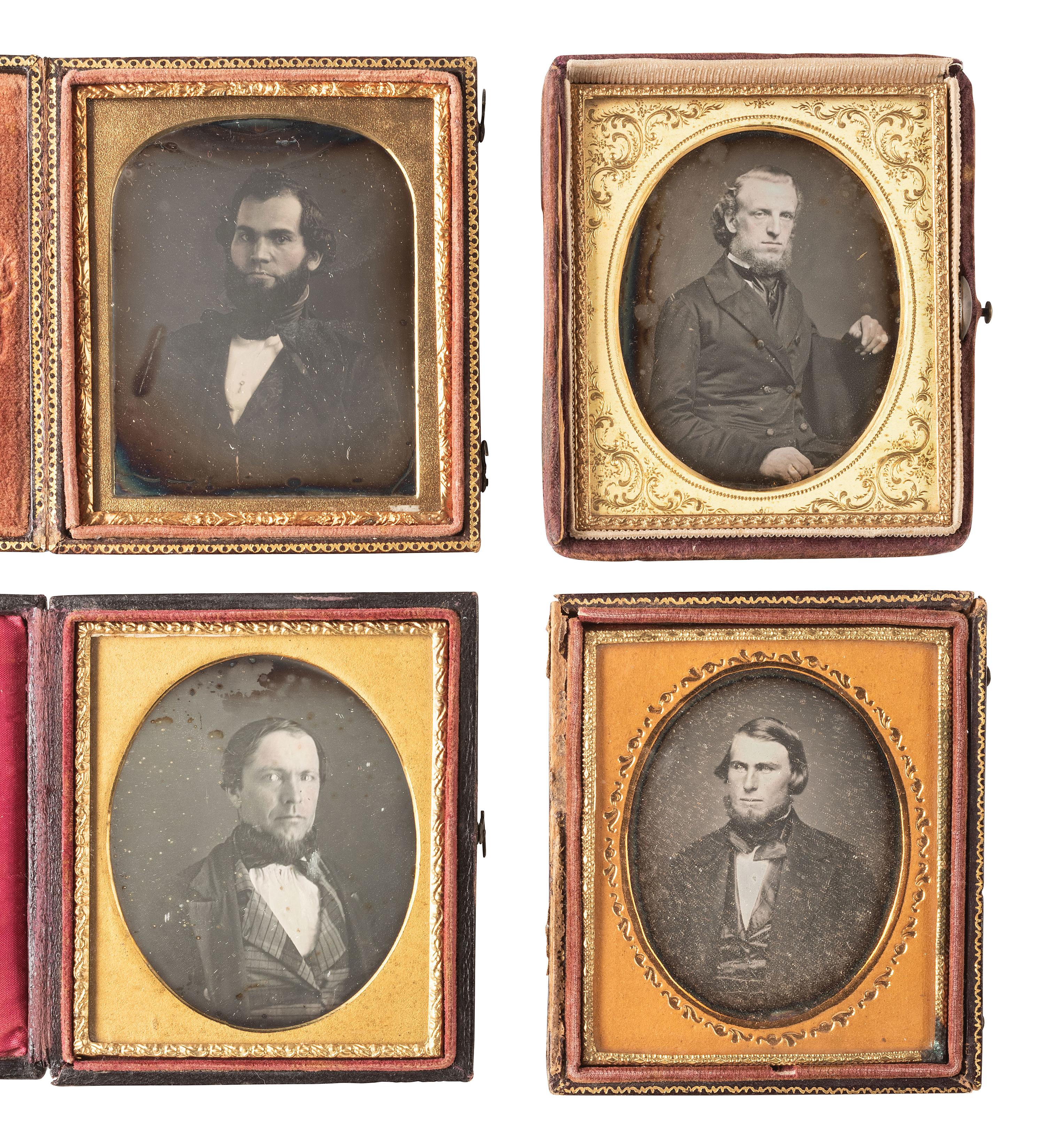 FANTASTIC BEARDS AND WHERE TO FIND THEM. 10 sixth plate images of men with various types of beards.