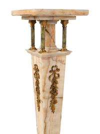 A Gilt Bronze Mounted Onyx Pedestal