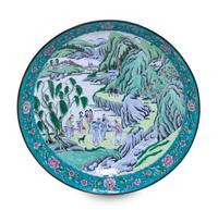 A Canton Enameled Copper Charger — 19TH CENTURY