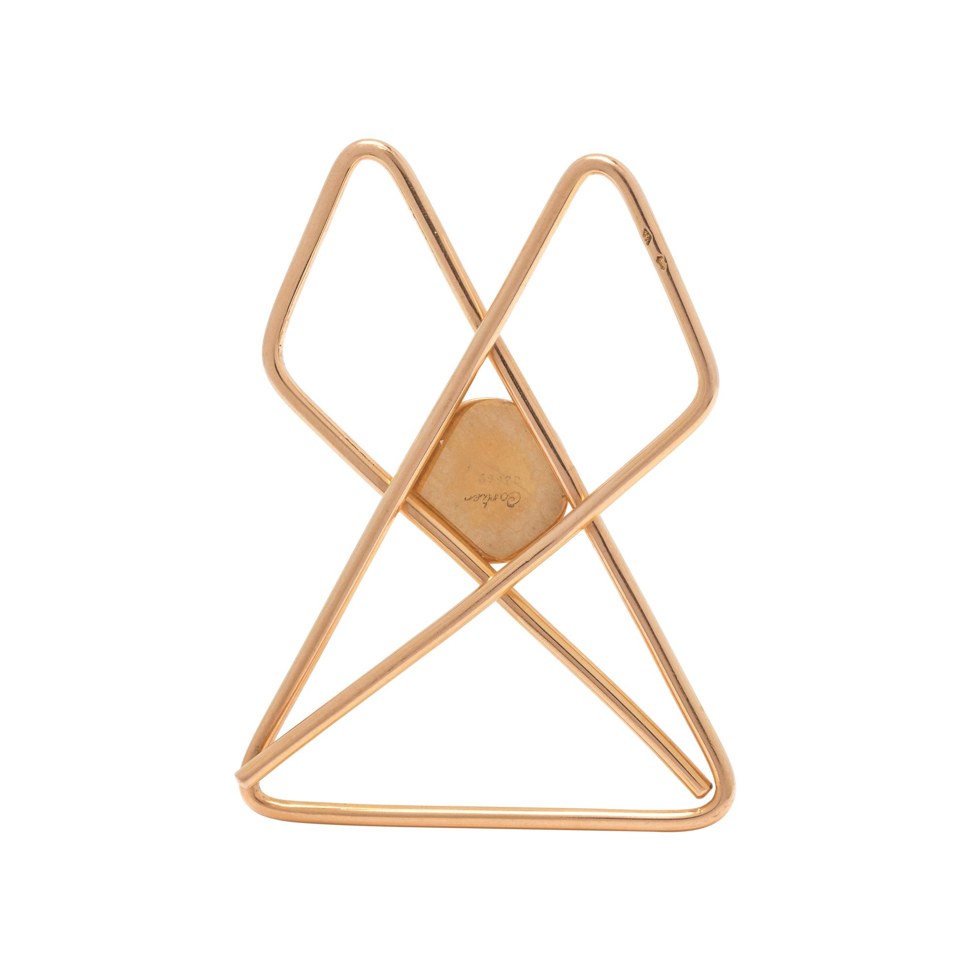 CARTIER, YELLOW GOLD MONEY CLIP