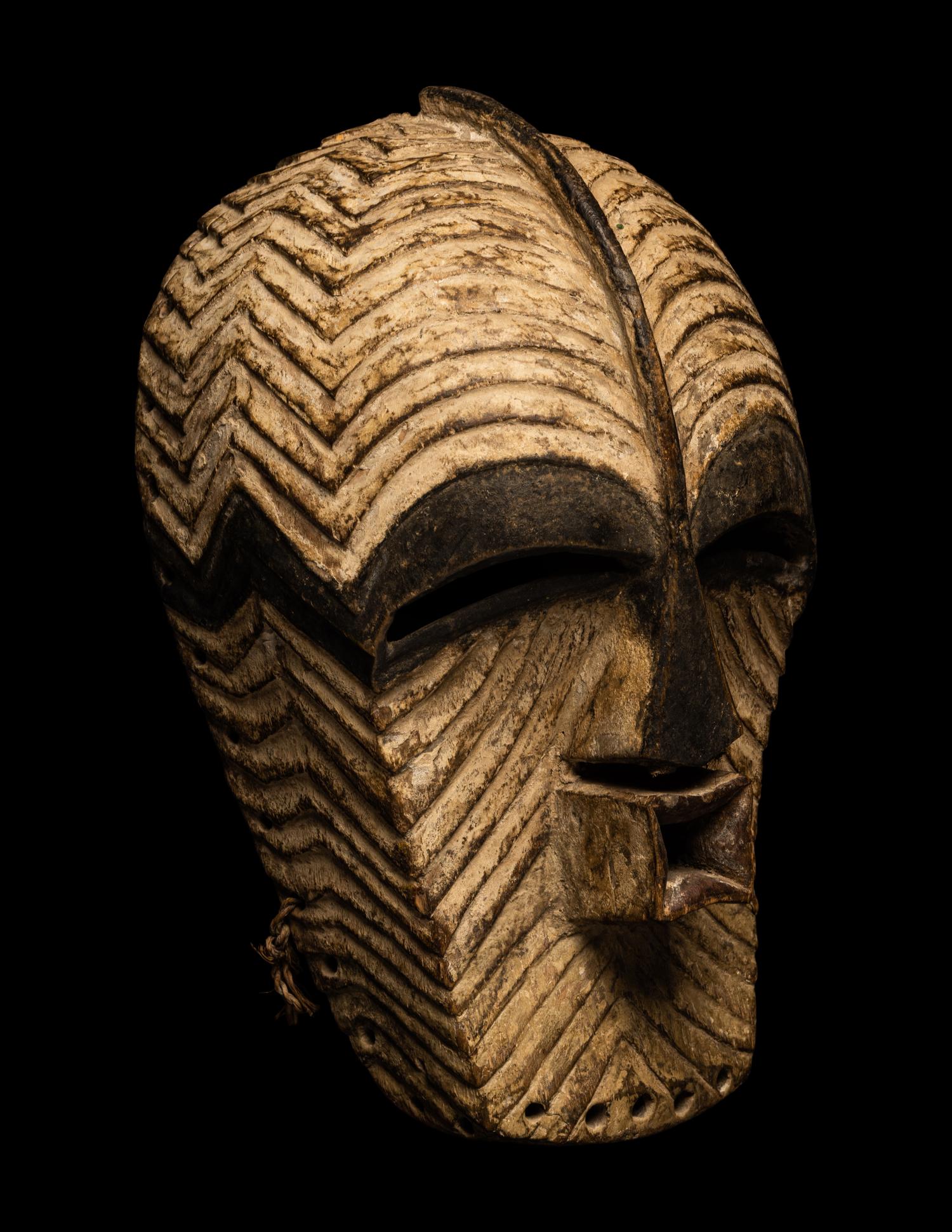 A Songye Wood Female Mask (Kifwebe)