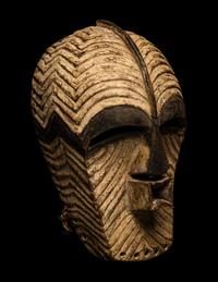 A Songye Wood Female Mask (Kifwebe)