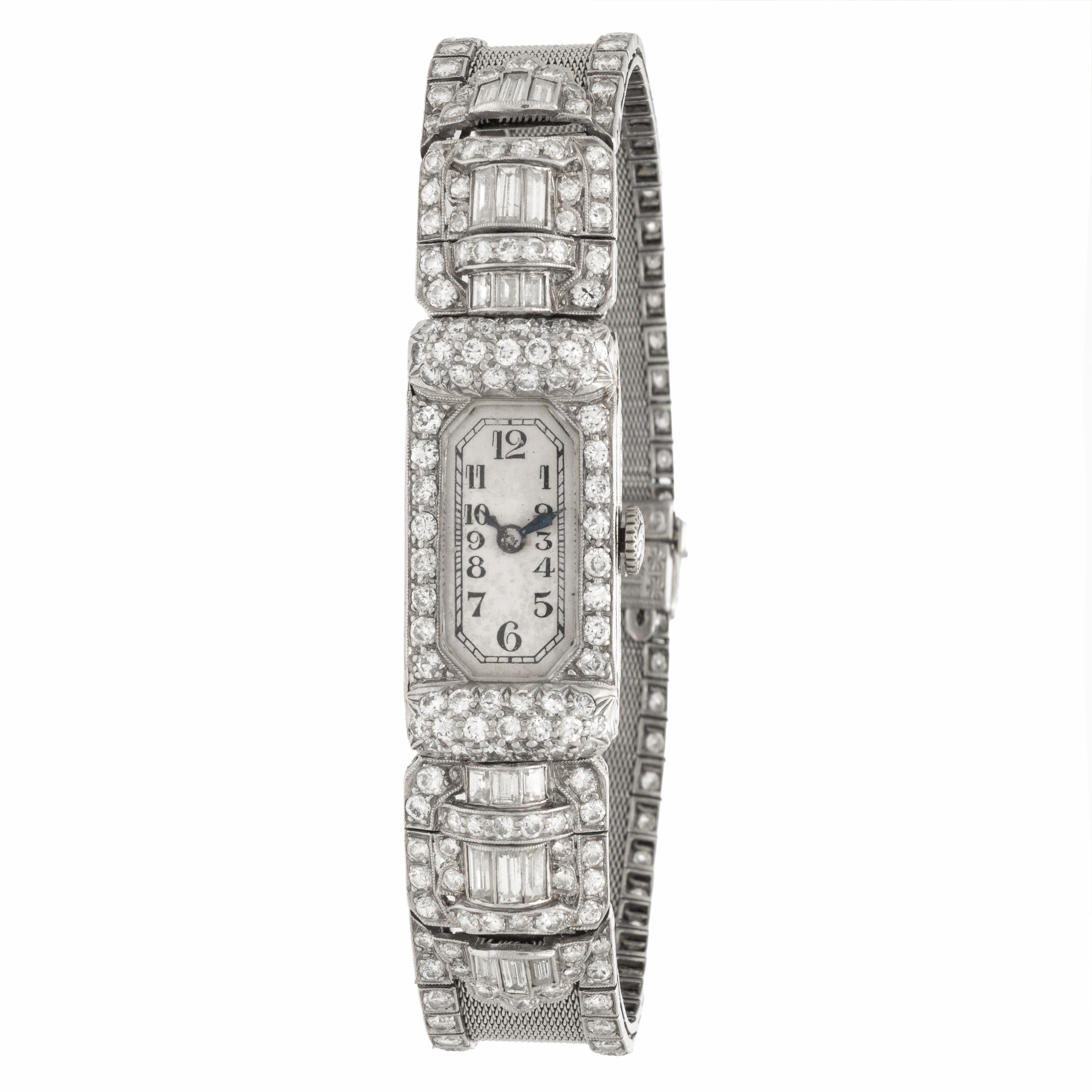 Plymouth, Art Deco, Platinum and Diamond Watch