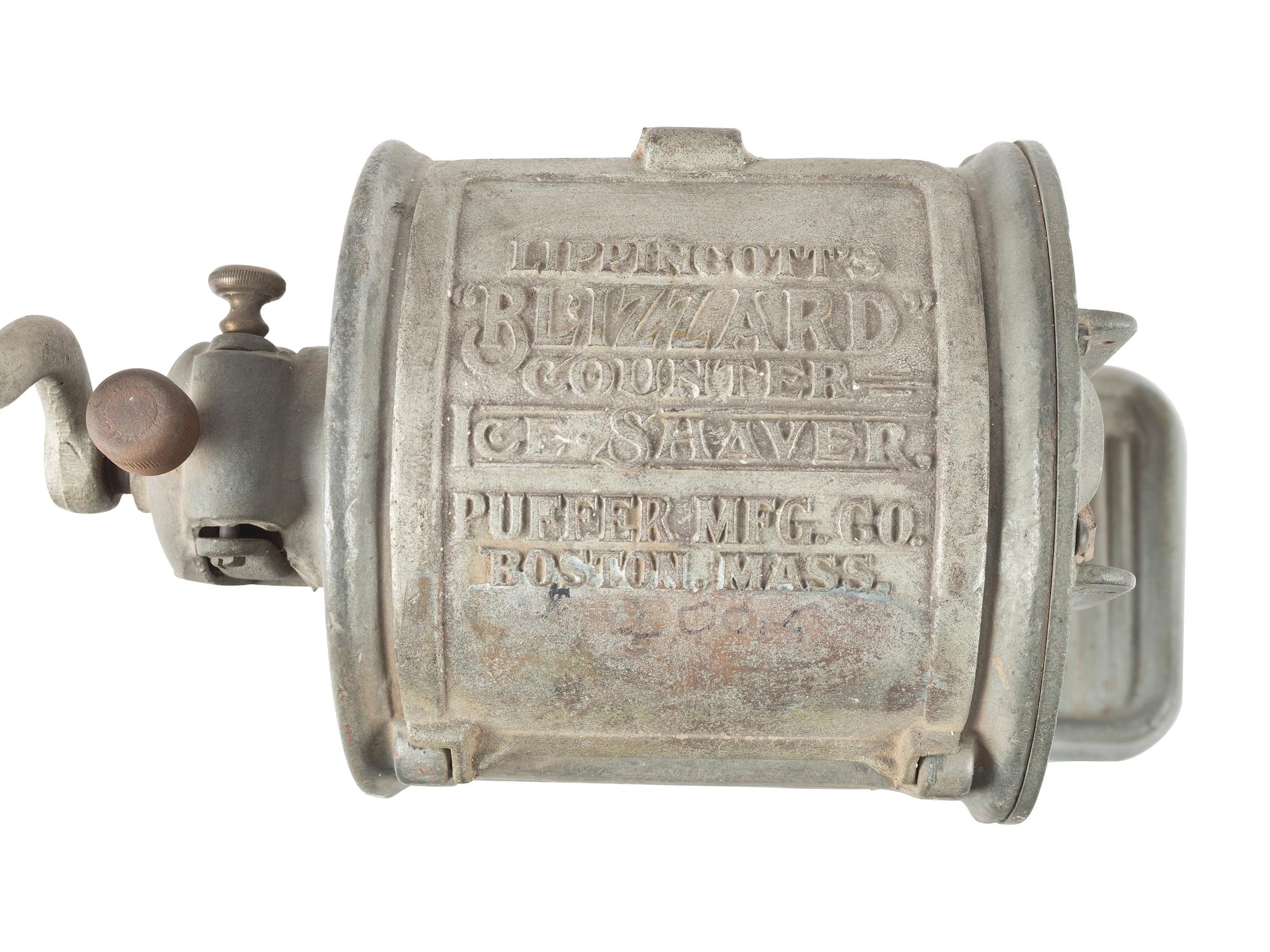 A Lippincott's "Blizzard" Counter Top Ice Shaver