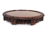 A Georgian Carved Mahogany Lazy Susan — 18TH/19TH CENTURY
