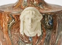 A Neale & Co. Agateware Vase and Cover, UK, 1780s