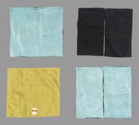 Four Embroidered Silk Rank Badges, Buzi