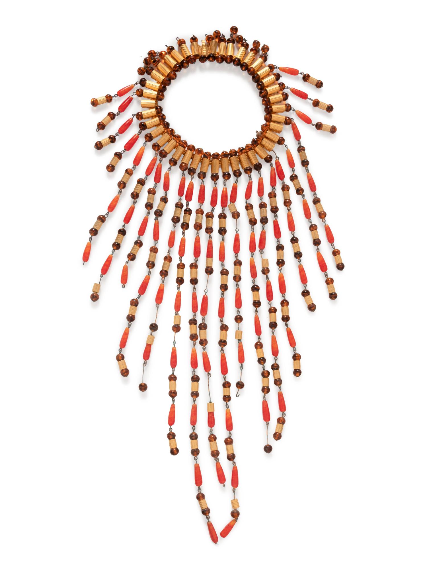 Nine Assorted Necklaces and One Buddha Pin, 1980-2000s