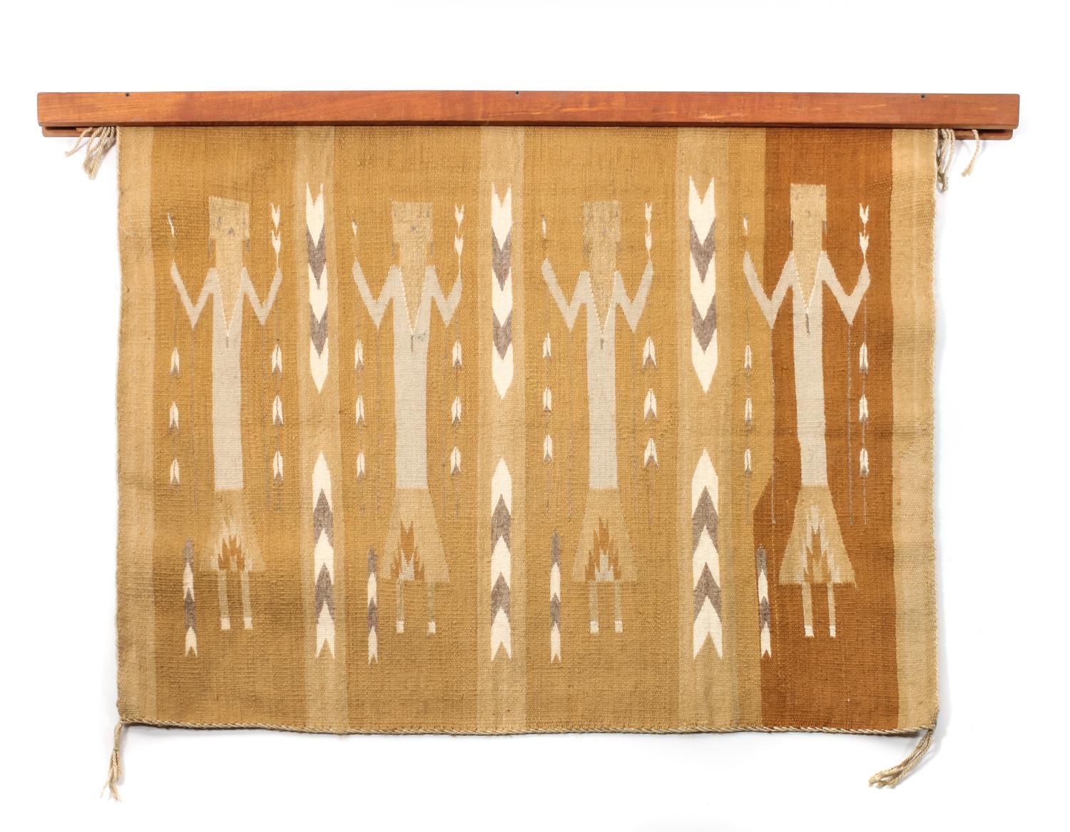 Two Navajo Weavings Larger: 39 x 49 inches