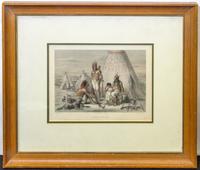 A French Handcolored Engraving 4 5/8 x 6 5/8 inches. — 19TH CENTURY
