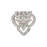 ART DECO, DIAMOND AND WHITE GOLD DRESS CLIP