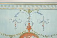 A Pair of Neoclassical Style Painted Wood Panels