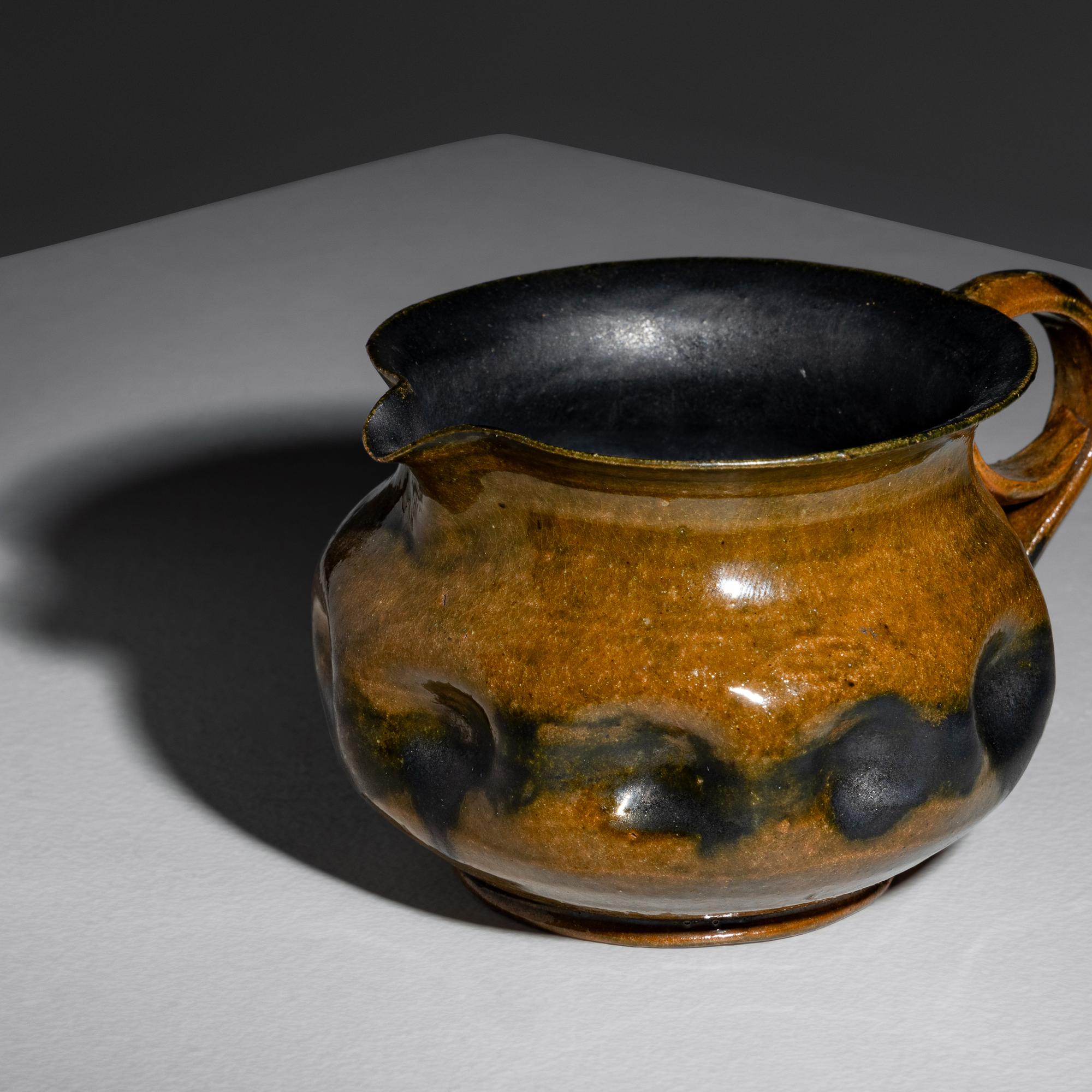 Dimpled Pitcher with Loop Handle, c. 1897-1900 Biloxi, Mississippi, USA