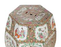 A Pair of Chinese Export Famille Rose Porcelain Garden Stools