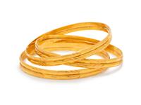 HIGH KARAT GOLD BANGLE BRACELET SET