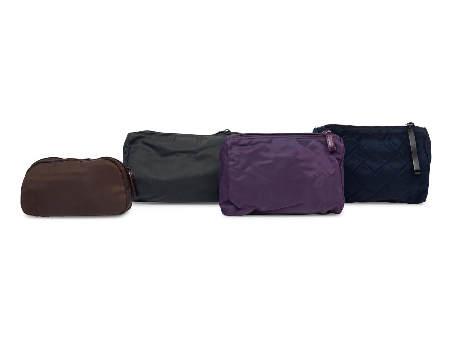 Five Prada Zip Pouches