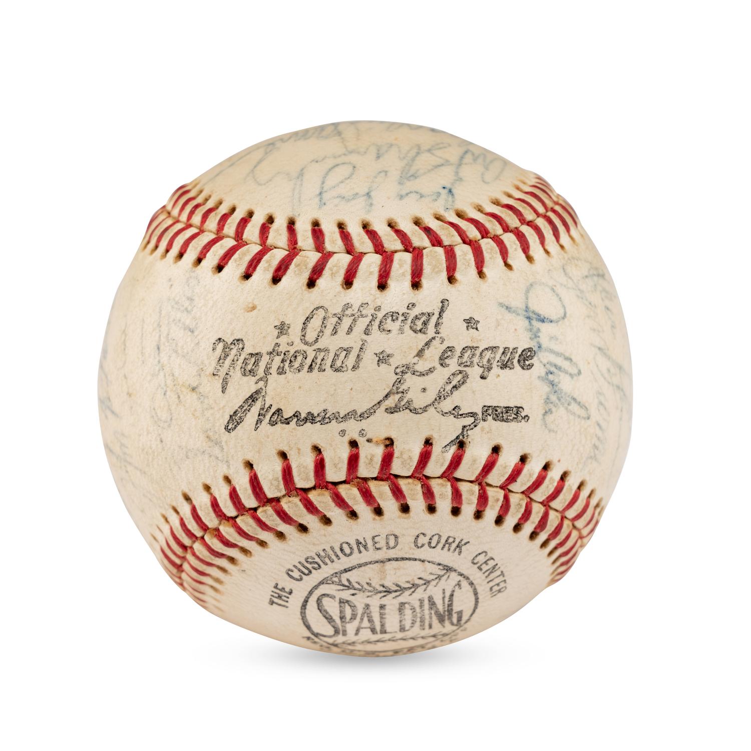 A 1965 Cincinnati Reds Team Signed Autograph Baseball Including Early Pete Rose Signature (Beckett Authentication Services)