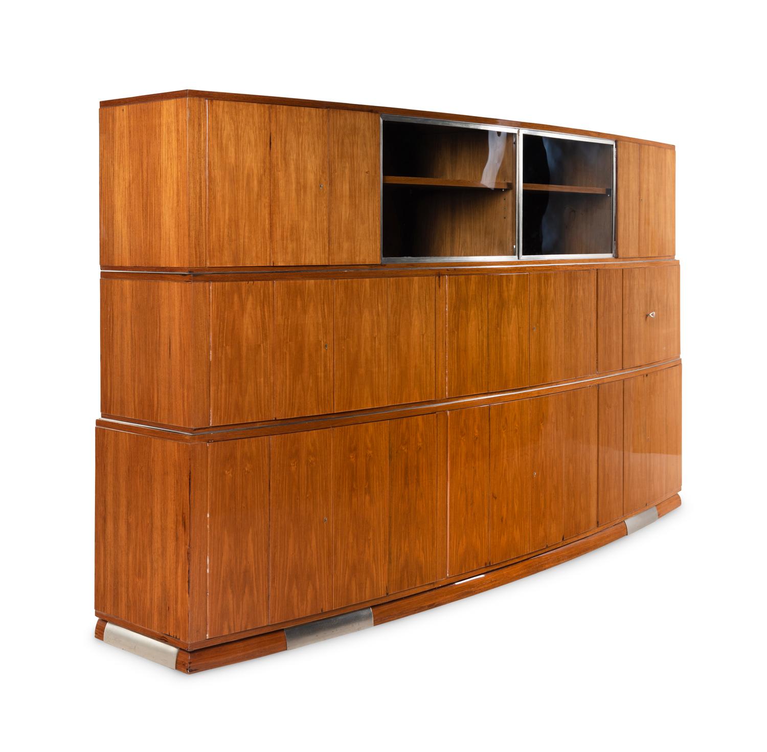 A Pair of Art Deco Mahogany Cabinets