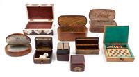 A Collection of English Boxes Width of first 3 1/4 inches. — 19TH CENTURY