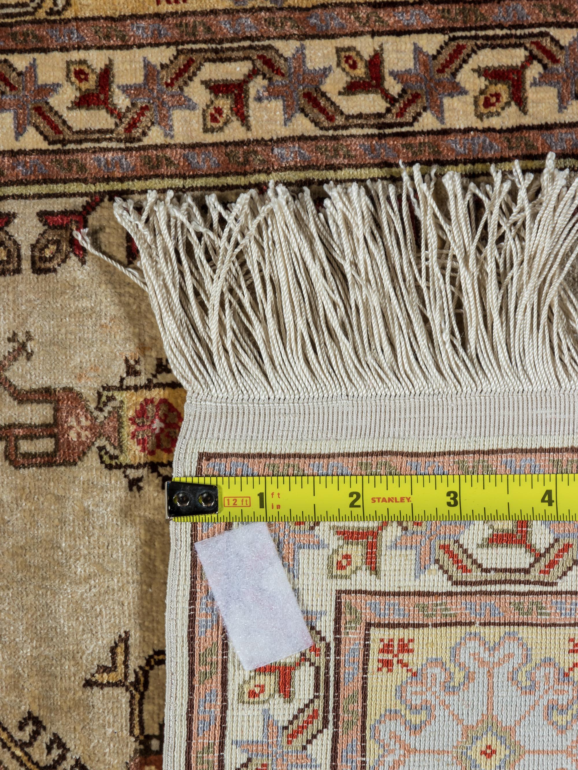 A Turkish Kayseri Silk Prayer Rug