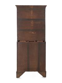 A George I Burl Walnut Bureau Cabinet