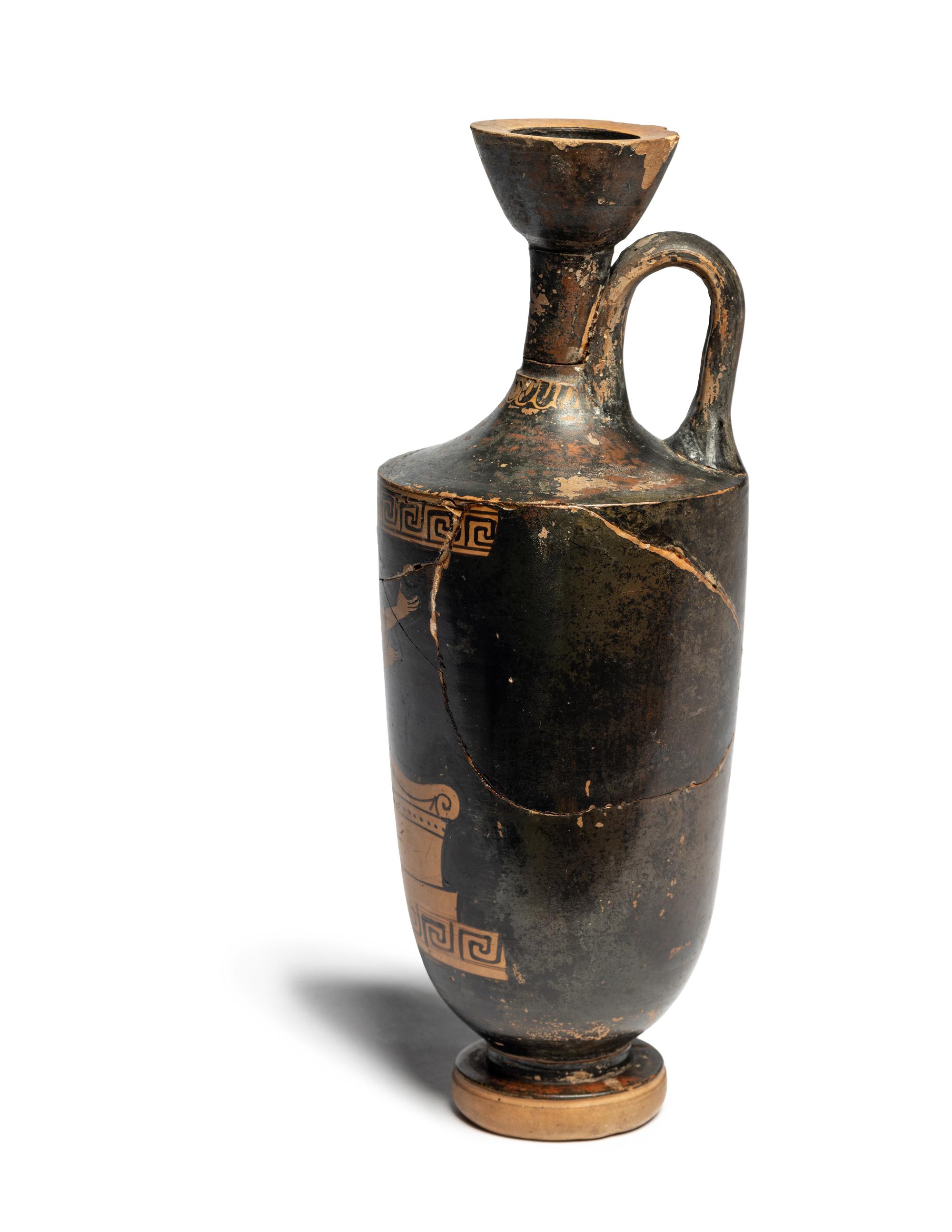 An Attic Red-Figured Lekythos with Nike Above an Alter