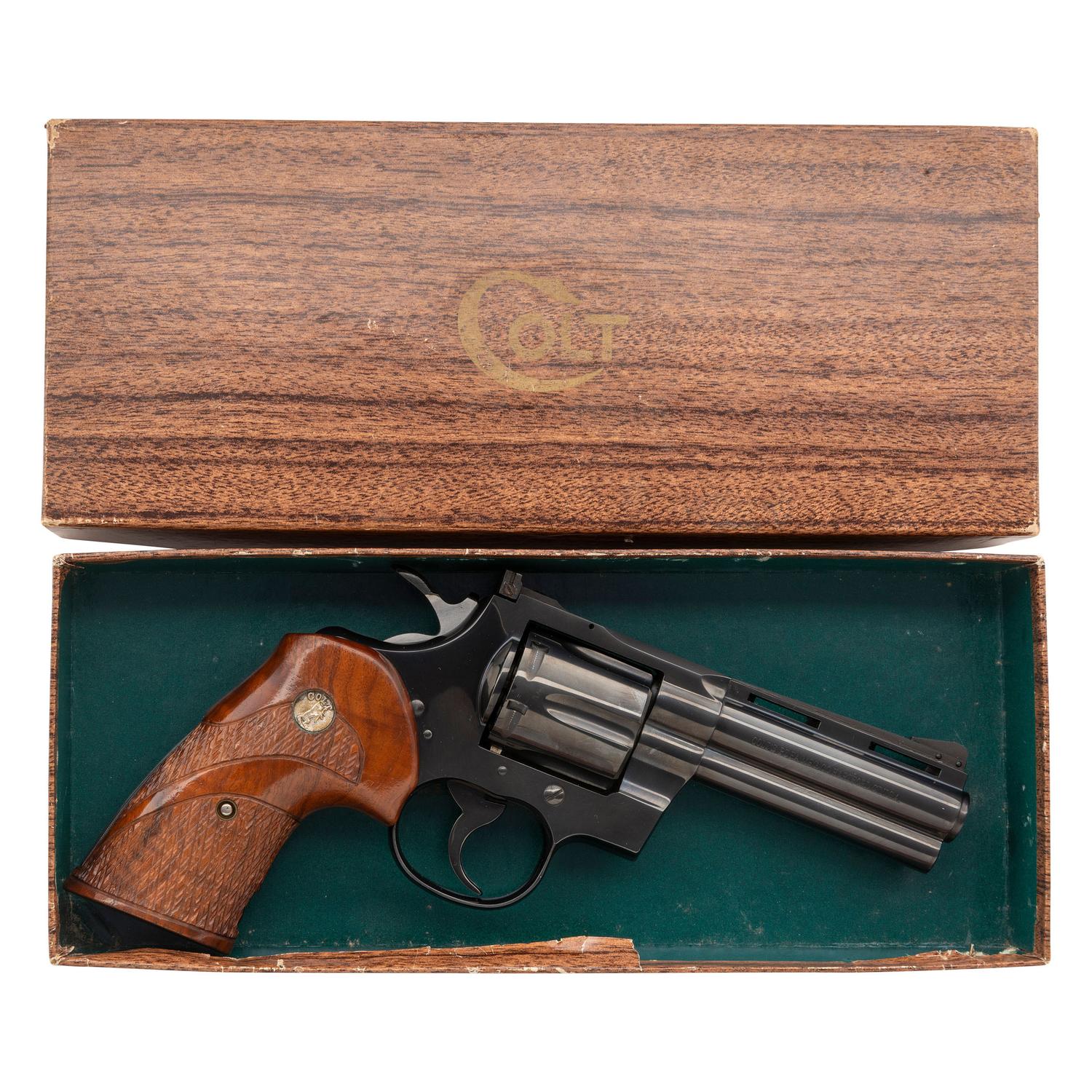 **1963 Production Blued 4" Colt Python in Factory Box