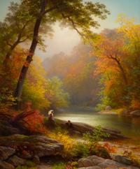 The Wissahickon in October , 1898