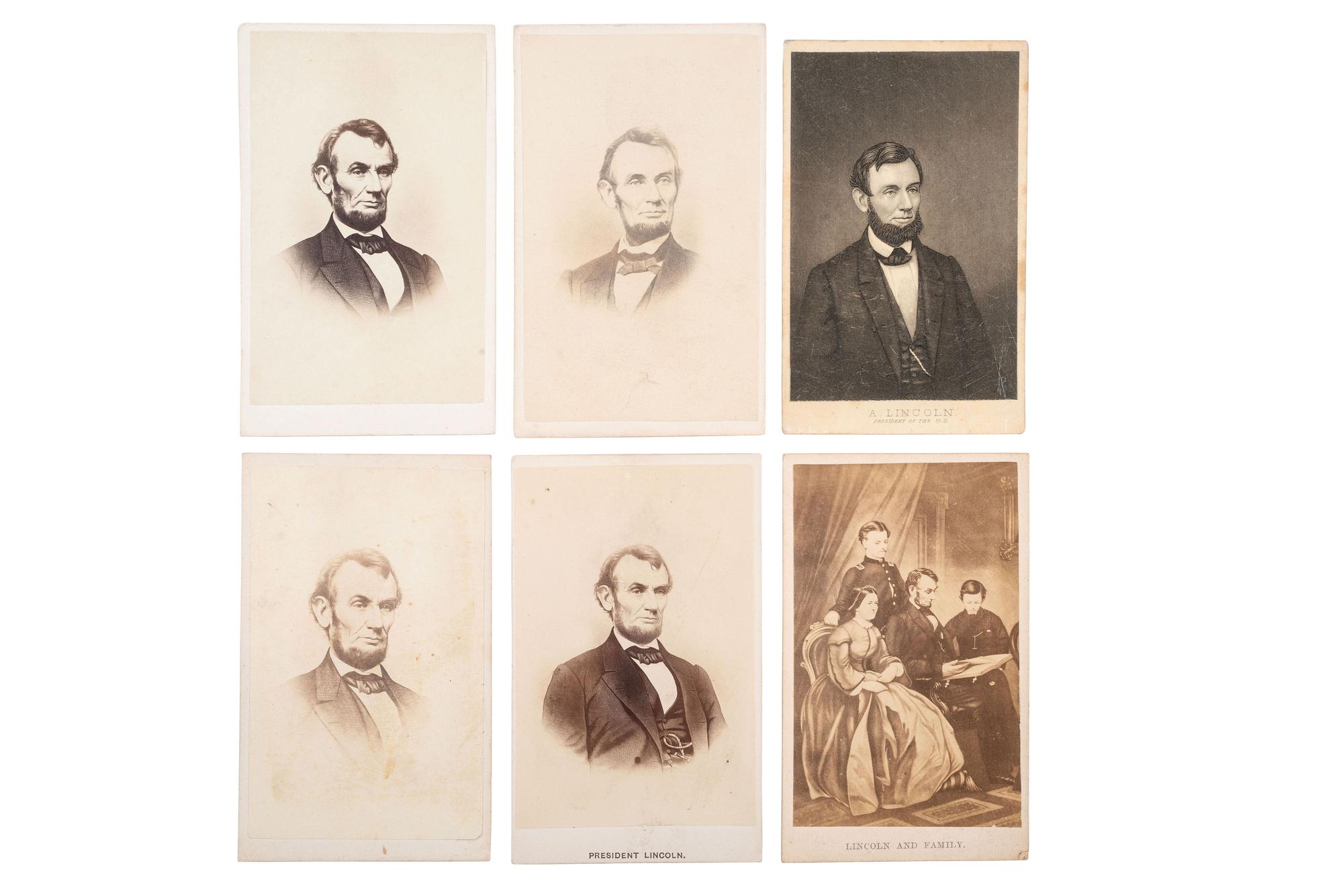 [LINCOLNIANA]. BRADY, photog. CDV portrait of Abraham Lincoln. New York: E. & H.T. Anthony, [1864].