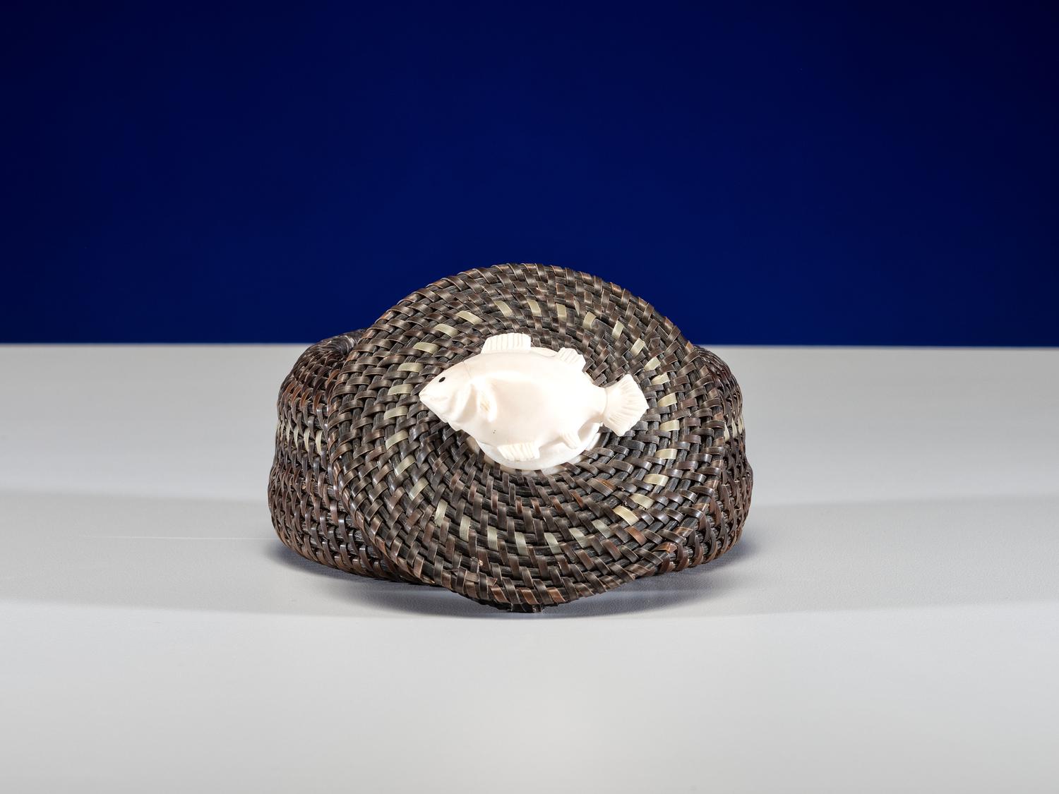 Baleen Basket, Halibut Finial