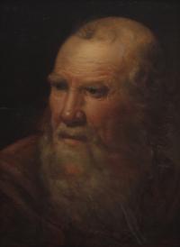 Attributed to Jacob Jordaens (Flemish, 1593-1678) — The Head of a Saint, a Study