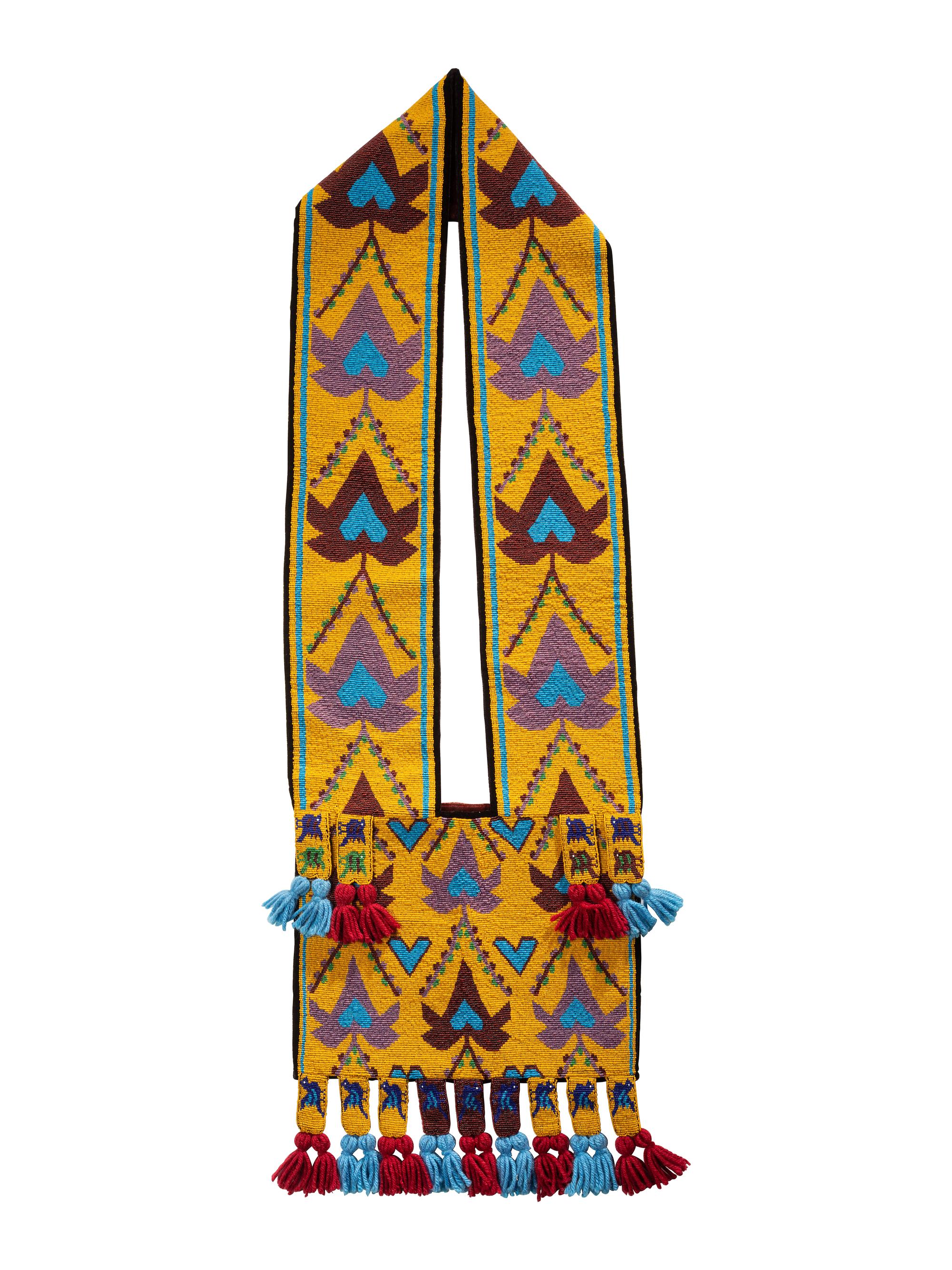 Ho Chunk Beaded Bandolier Bag