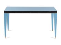A Custom Enameled Metal and Glass Desk