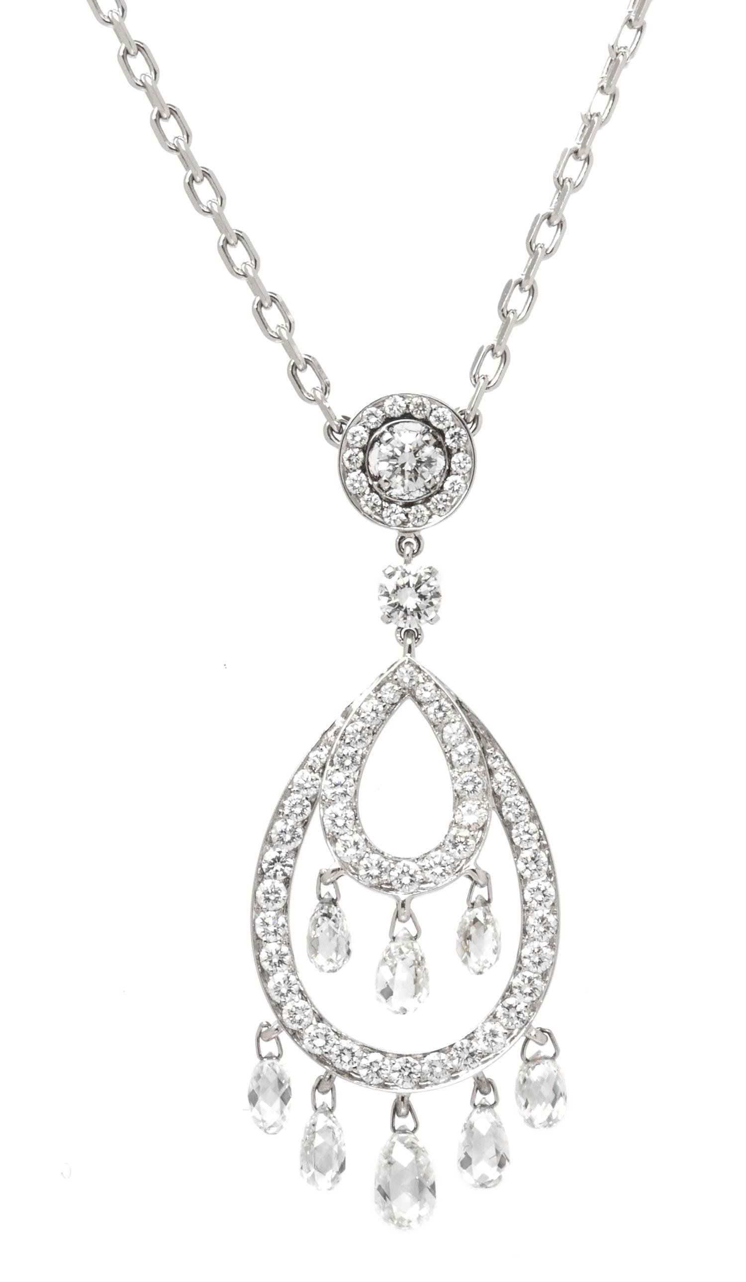 An 18 Karat White Gold and Diamond 'Cinna Pampilles' Necklace, Boucheron, 8.70 dwts.