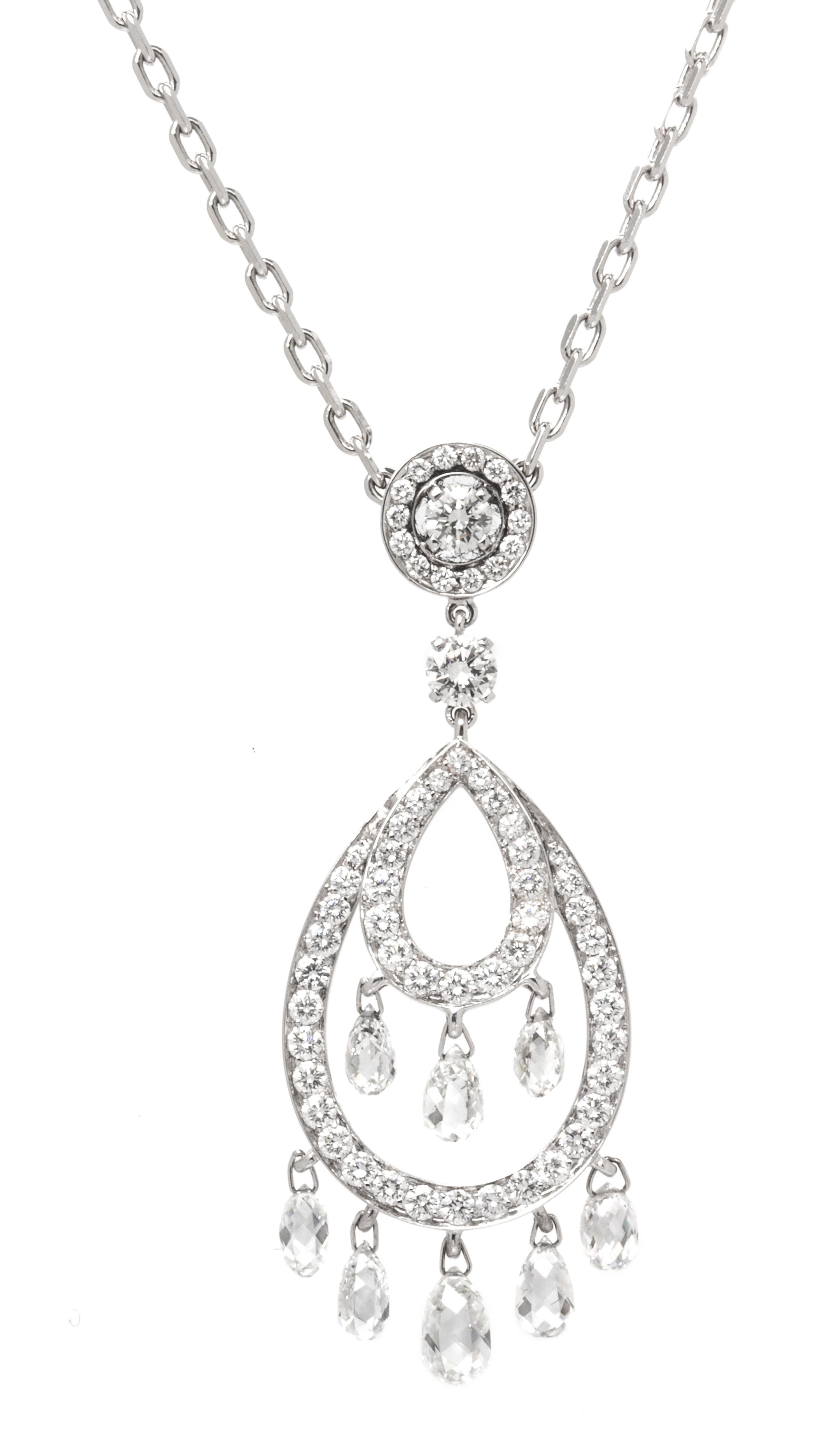 An 18 Karat White Gold and Diamond 'Cinna Pampilles' Necklace, Boucheron, 8.70 dwts.