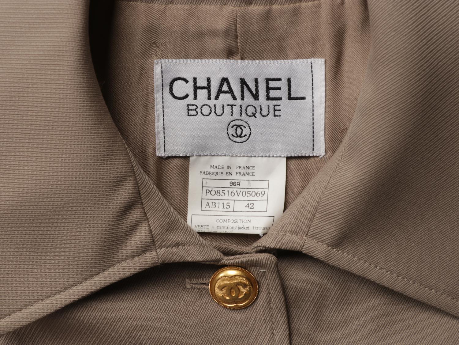 CHANEL, KHAKI MILITARY JACKET, 1996