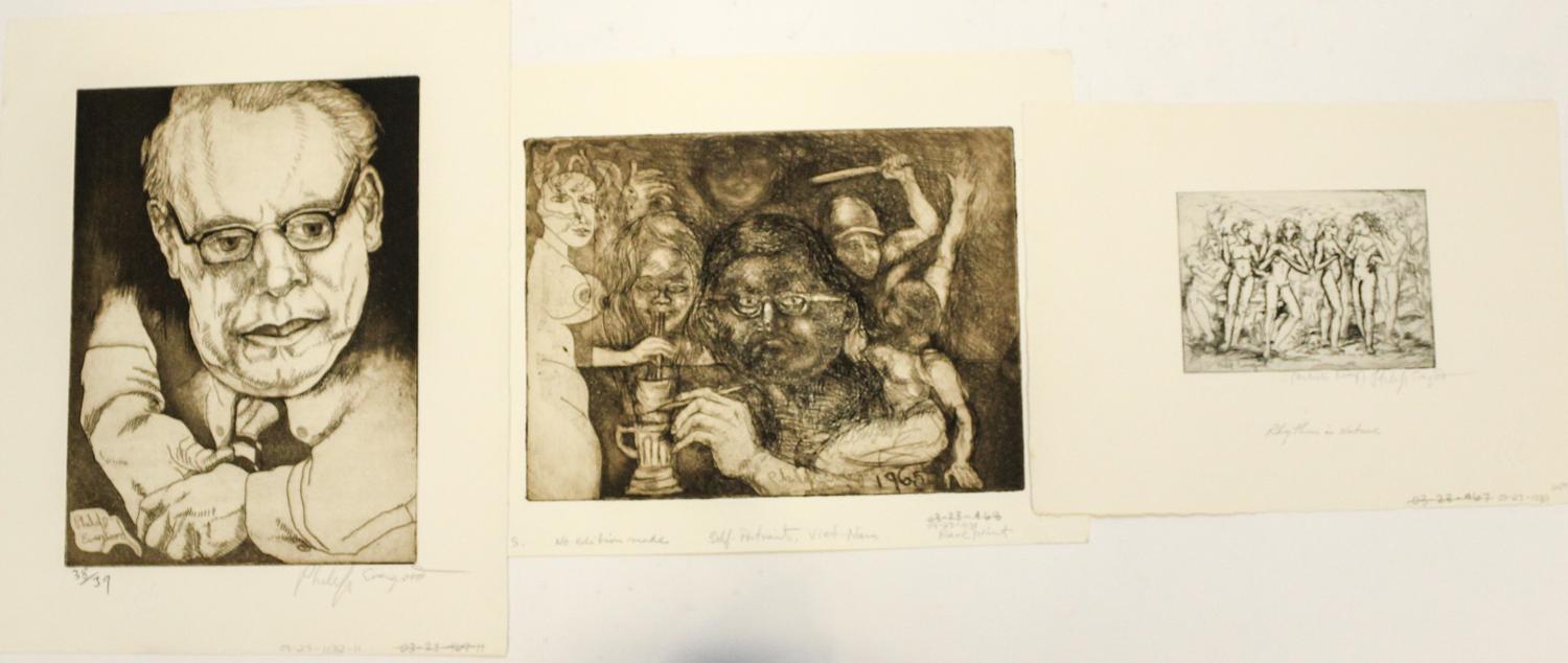 Philip Evergood, (American, 1901-1973), Untitled, (a group of 18 etchings)