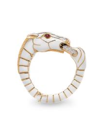 DAVID WEBB, DIAMOND, RUBY AND ENAMEL HORSE BRACELET