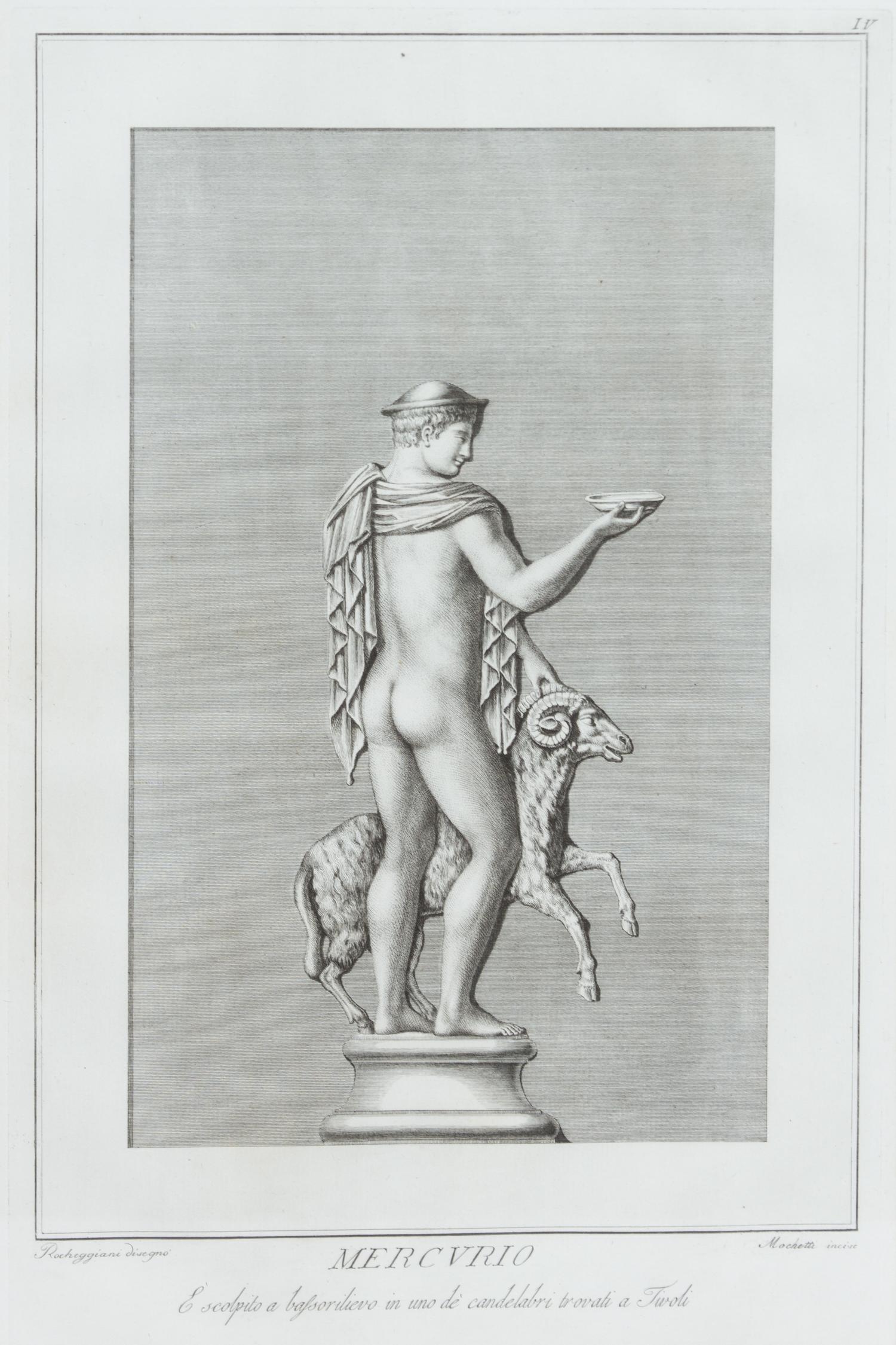 A Collection of Eight Black and White Engravings Each: 20 x 12 inches.