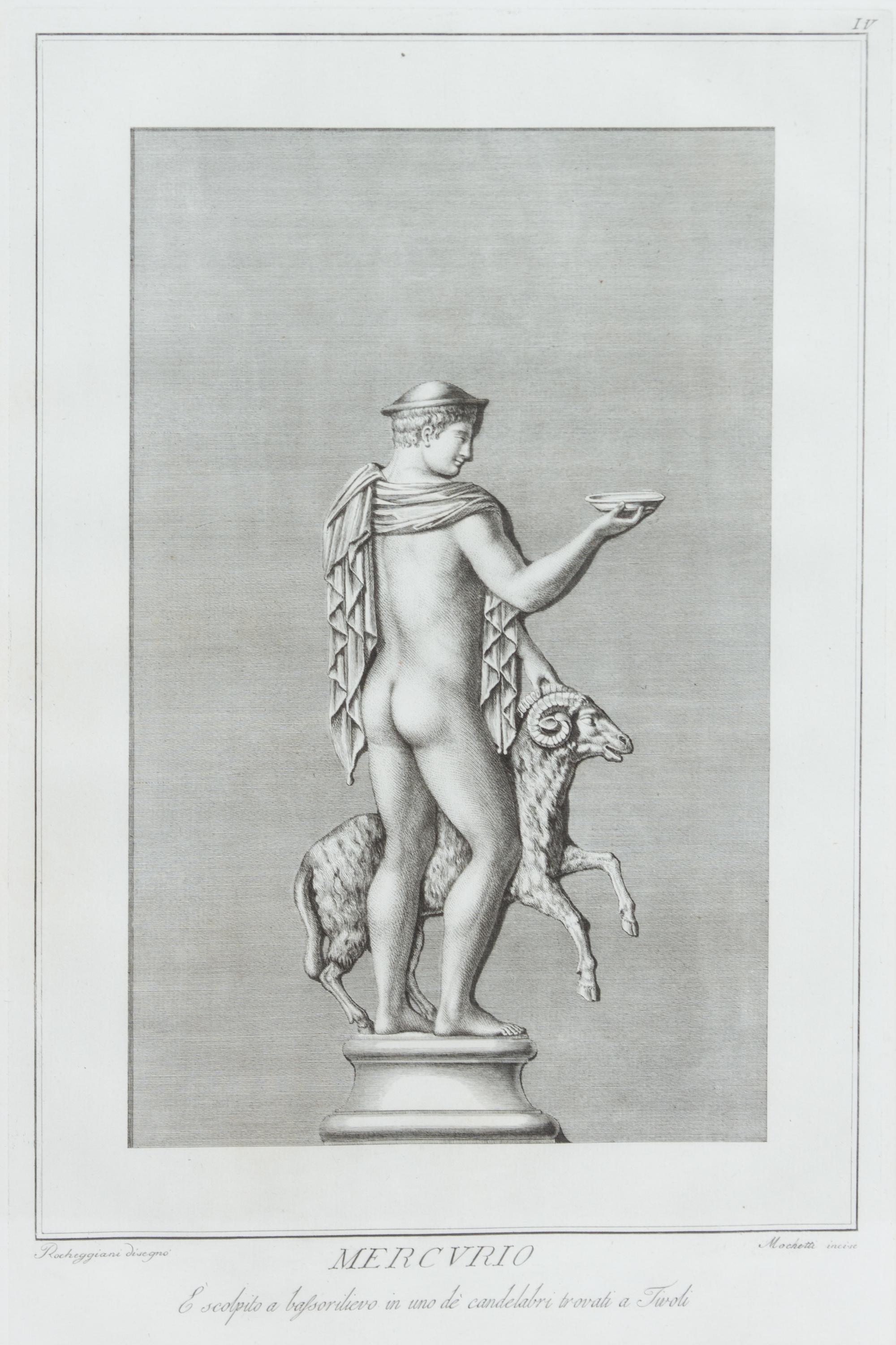 A Collection of Eight Black and White Engravings Each: 20 x 12 inches.
