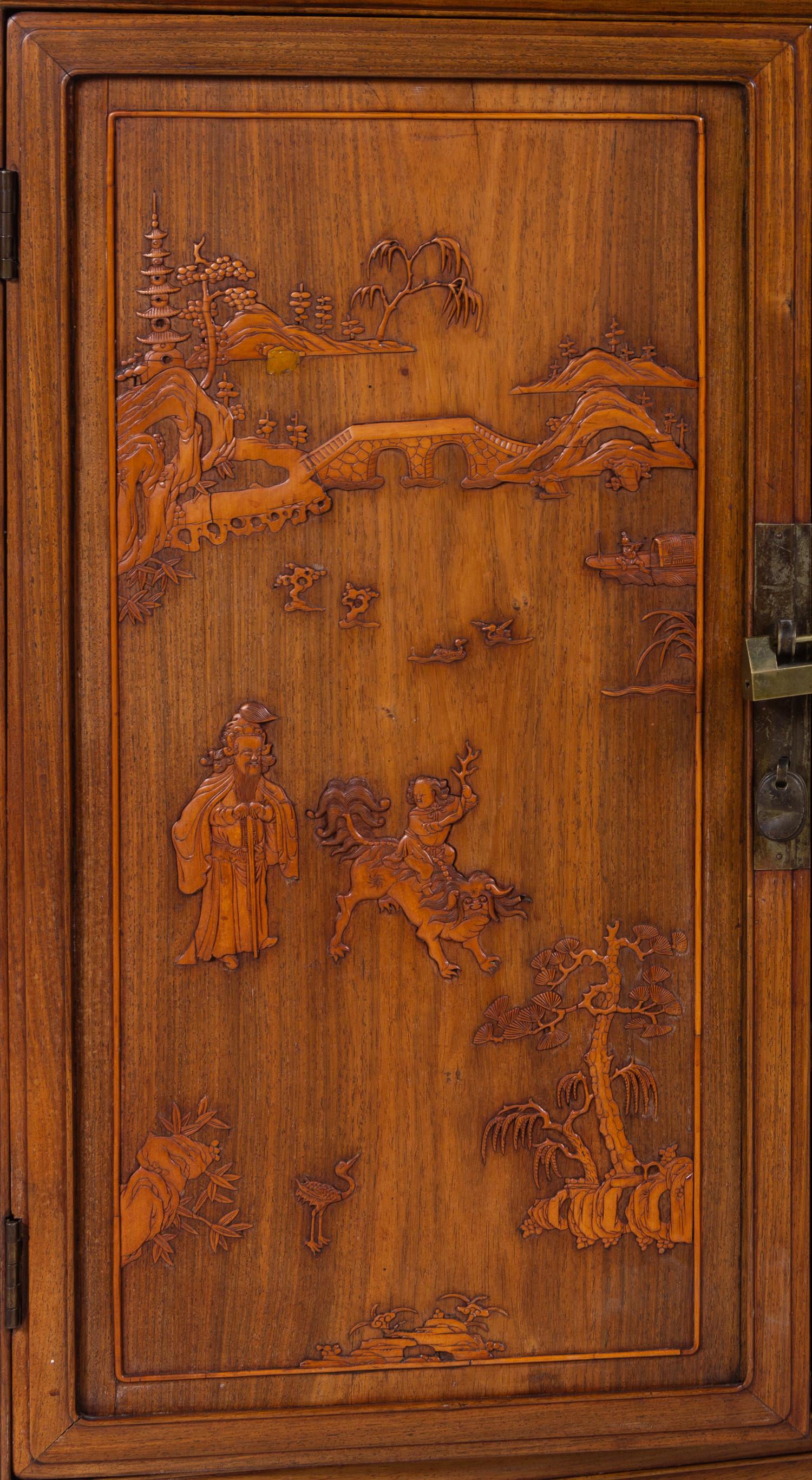 A Carved Hardwood Cabinet