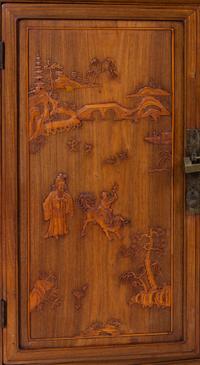 A Carved Hardwood Cabinet