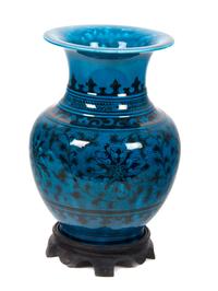 A Chinese Baluster Form Vase Height 10 inches. — 20TH CENTURY
