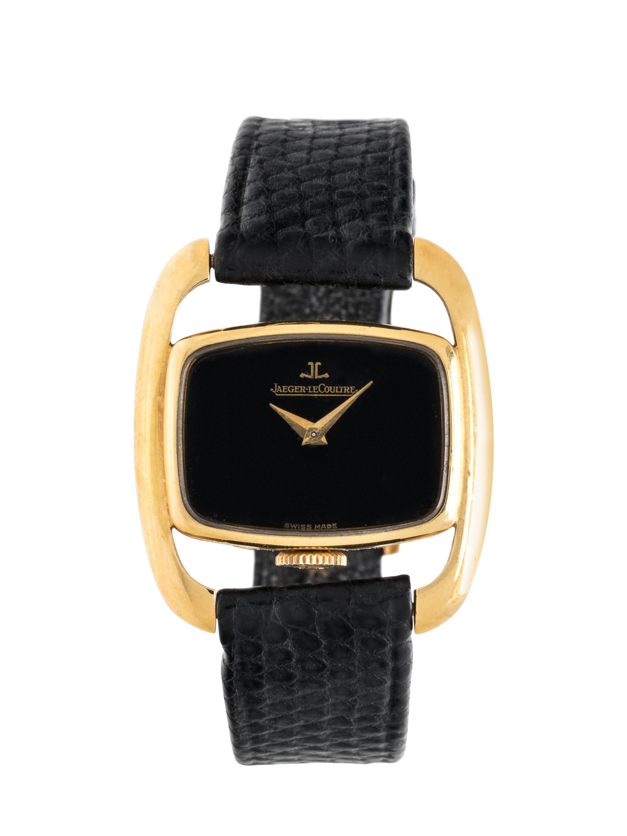 JAEGER-LeCOULTRE, 18K YELLOW GOLD WRISTWATCH