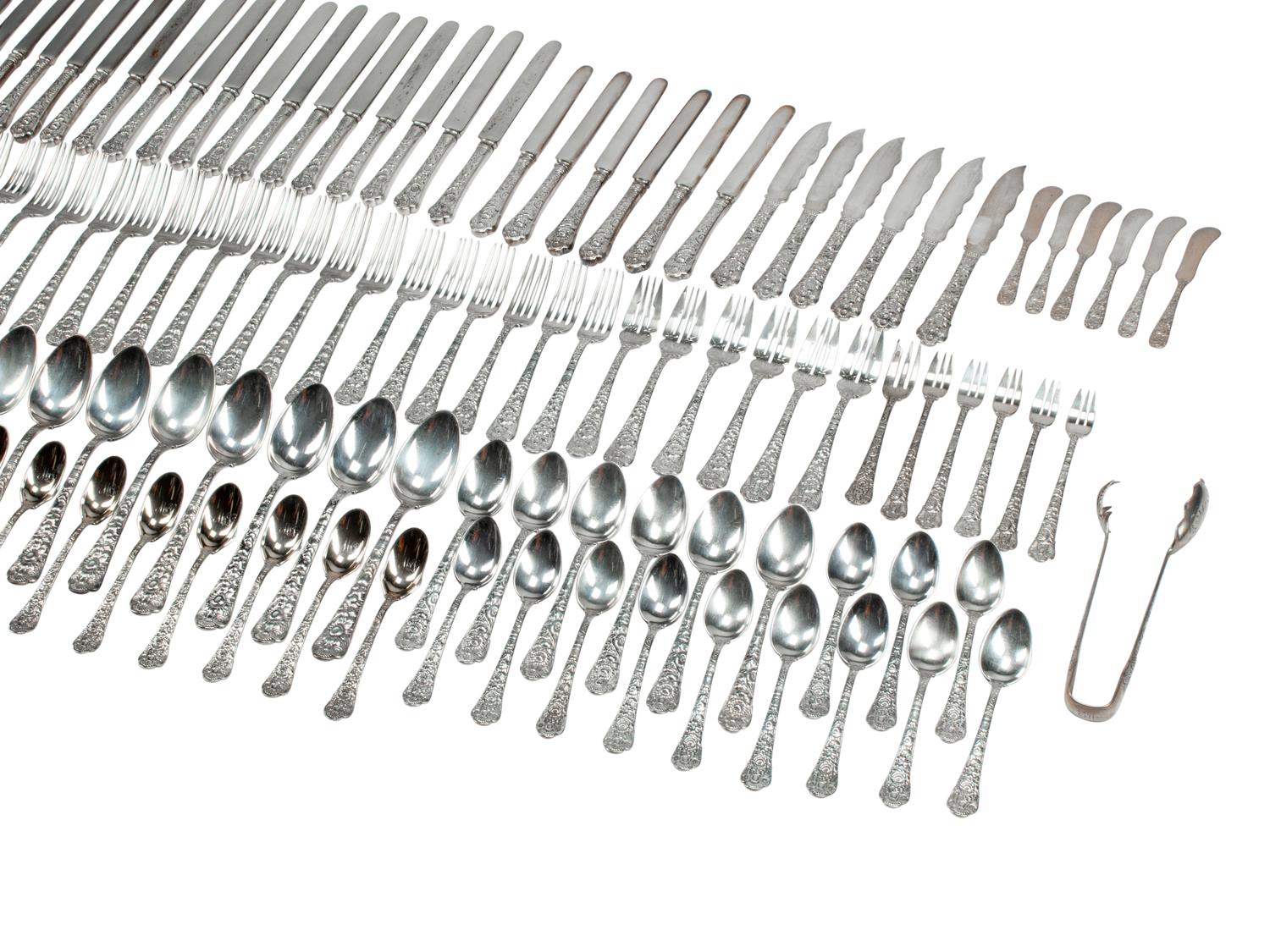 An American Silver Flatware Service