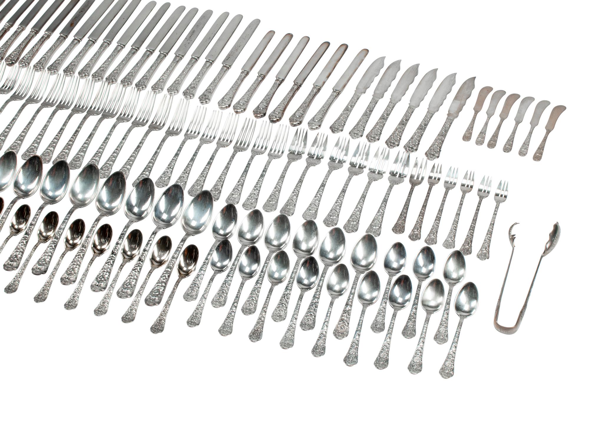 An American Silver Flatware Service