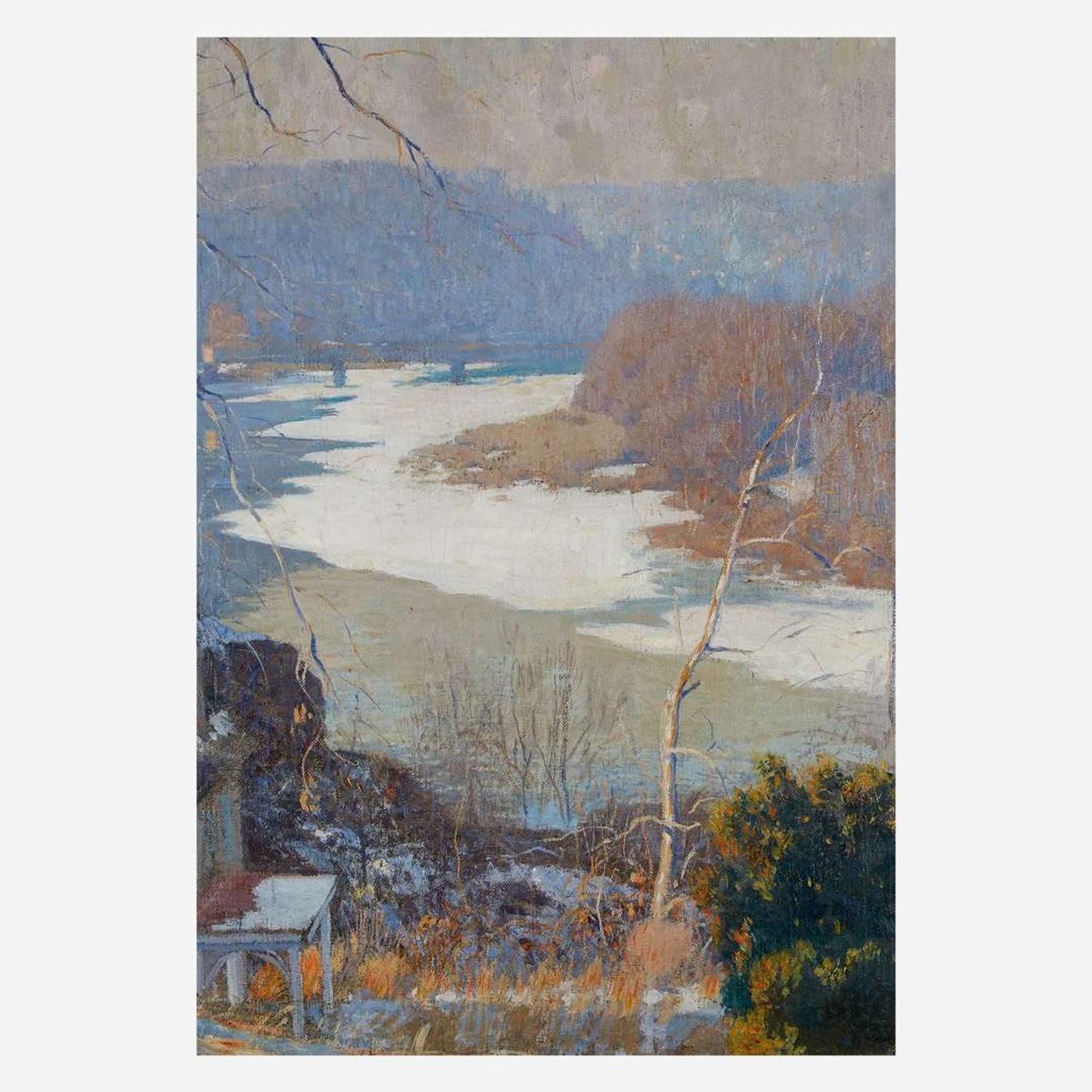 Daniel Garber (American, 1880–1958) Up the River, Winter