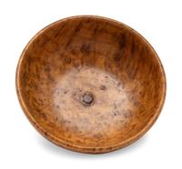 A Miniature Burlwood Dough Bowl, 19th Century