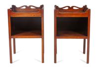 A George III Mahogany End Table Height 26 1/2 x width 17 x depth 13 3/4 inches.